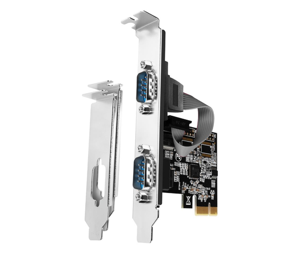 AXAGON Kontroler PCIe 2x port szeregowy RS232 250 Kbps - 1212017 - zdjęcie